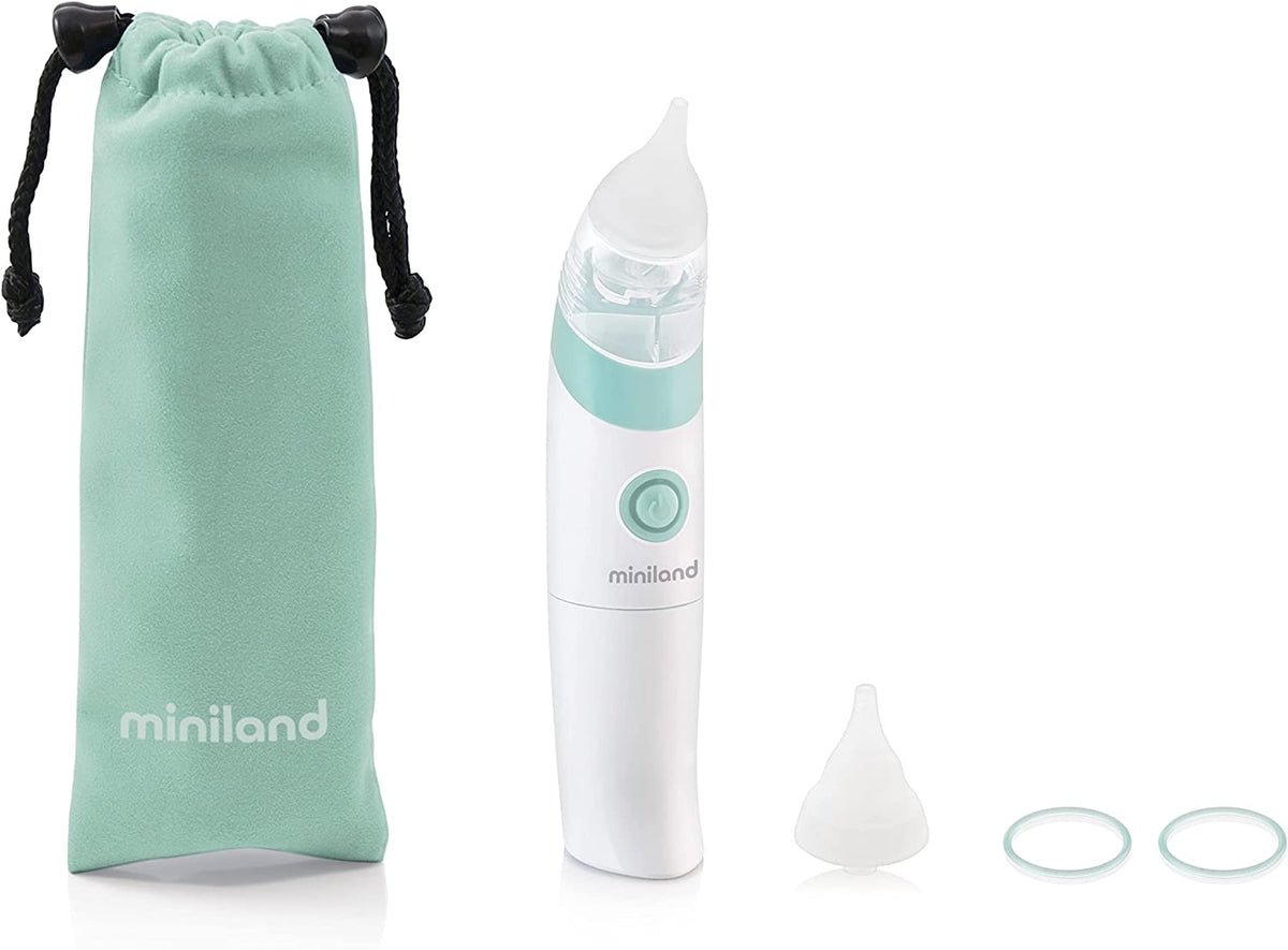 MINILAND aspirador nasal eléctrico + 2 boquillas y funda
