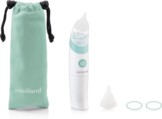 MINILAND aspirador nasal eléctrico + 2 boquillas y funda