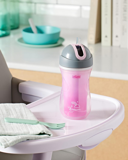 CHICCO Vaso antiderrame Sport con pajita 266 ml 14 m+