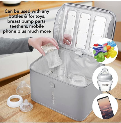 NUBY esterilizador portátil UV para juguetes y más 360 grados