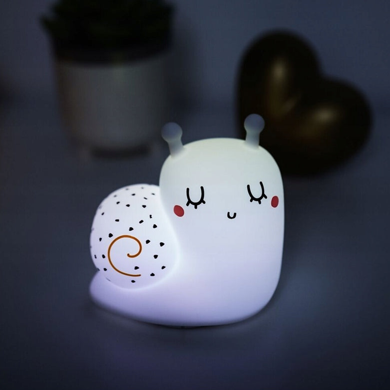 MINILAND Cosy Dreamer lámpara nocturna de silicona CARACOL 12,3 x 12,3 cm