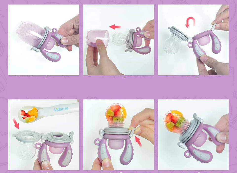 KIDSME mordedor dispensador de frutas para bebés de 4 a 24 meses