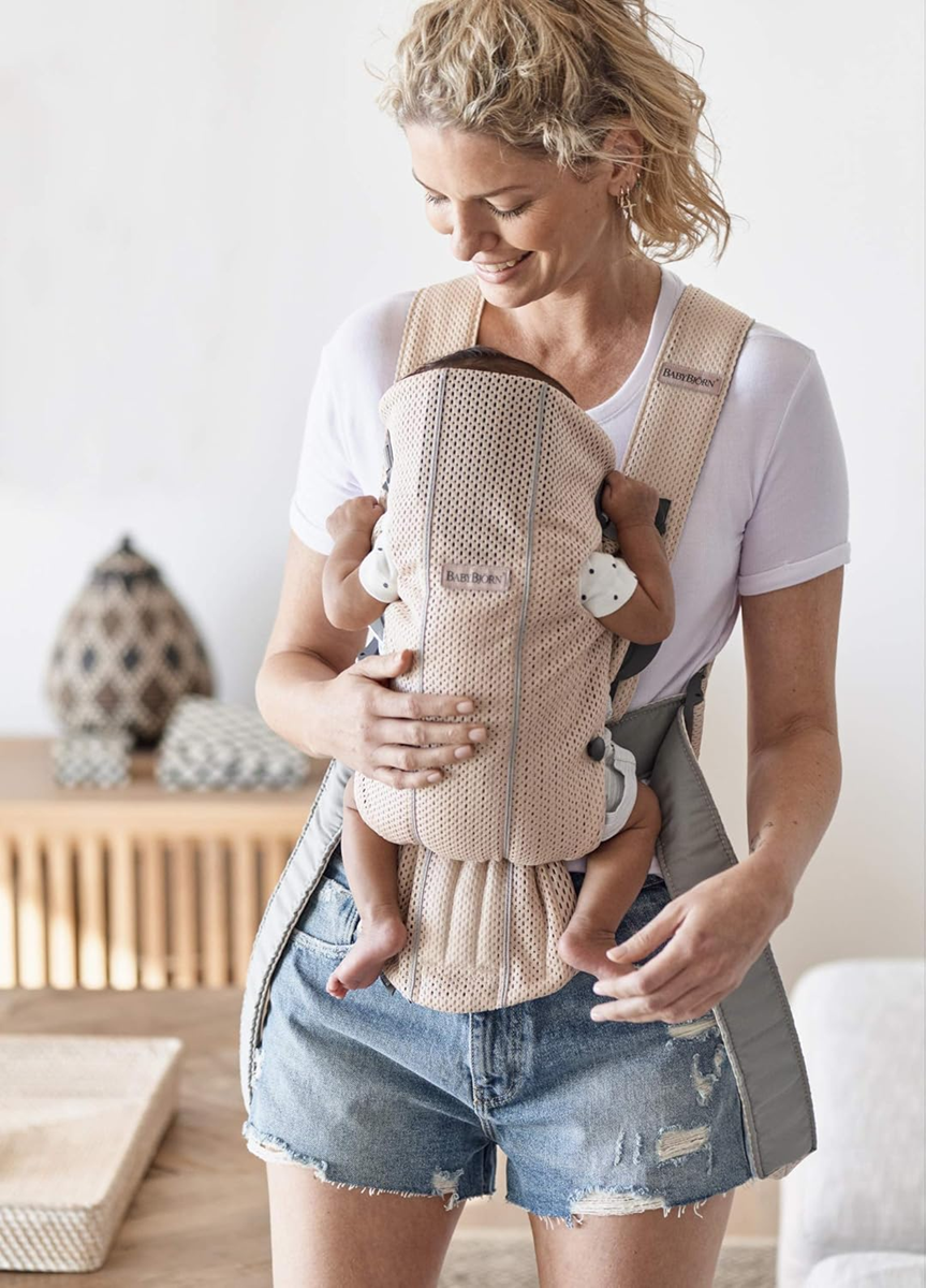 BABYBJORN MINI portabebés ergonómico 3-11kg AIRY MESH