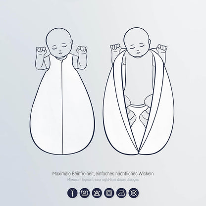 JULIUS ZOLLNER saco de dormir de verano 0,5 TOG talla 56/62 TWIGGY