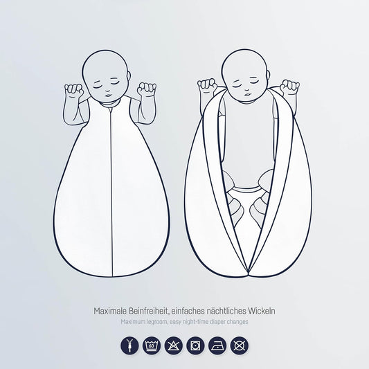 JULIUS ZOLLNER saco de dormir de verano 0,5 TOG talla 56/62 TWIGGY