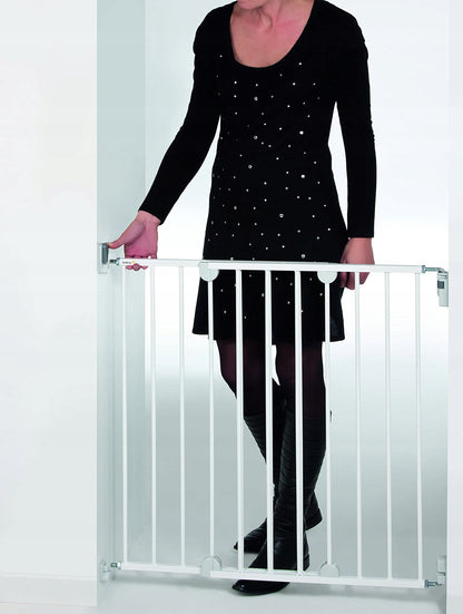 SAFETY 1ST Barrera de seguridad para escaleras sin umbral, fijación a pared, 62-102 cm