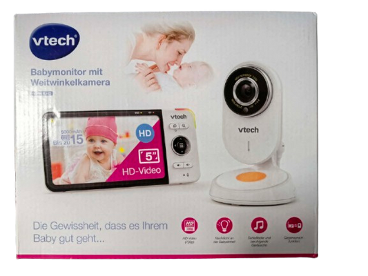 VTECH VM818 HD vigilabebés electrónico con cámara gran angular LCD de 5"