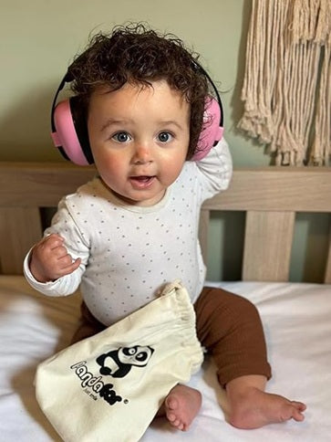 PANDAEAR protectores auditivos para bebés 0-36 meses, 26 dB + funda