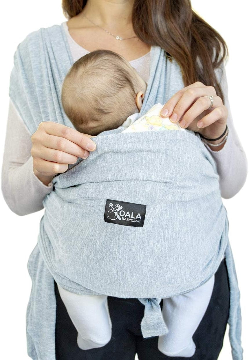 KOALA BABYCARE chusta do noszenia dziecka 2w1, błękitna, dla noworodka 0m+, do 10 kg