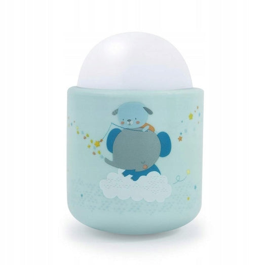 PABOBO Nomade bezprzewodowa lampka nocna 8x5 cm, zielona, LED dla spokojnego snu dziecka