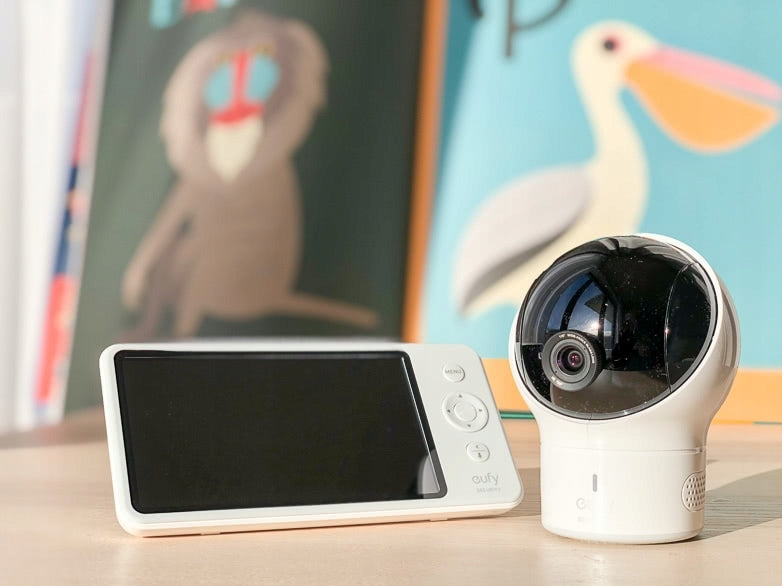 EUFY SpaceView niania elektroniczna 5" FHSS, biały monitor i kamera z ekranem 5 cali