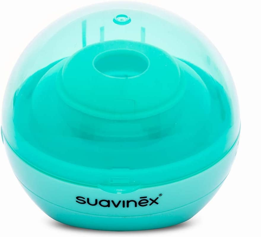 SUAVINEX Duccio STERYLIZATOR smoczków UV 9 cm zielony, sterylizator smoczków USB BPA-free