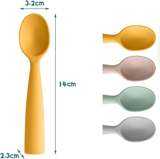 VICLOON juego de cucharas de silicona 14 cm 4 unidades