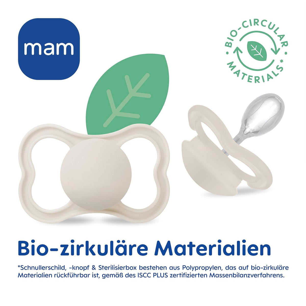 MAM Supreme smoczek uspokajający silikonowy x2 16m+ z bio-cyrkularnych materiałów