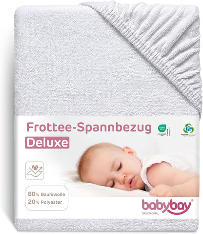 Sábana ajustable con membrana BABYBAY 89x50 cm