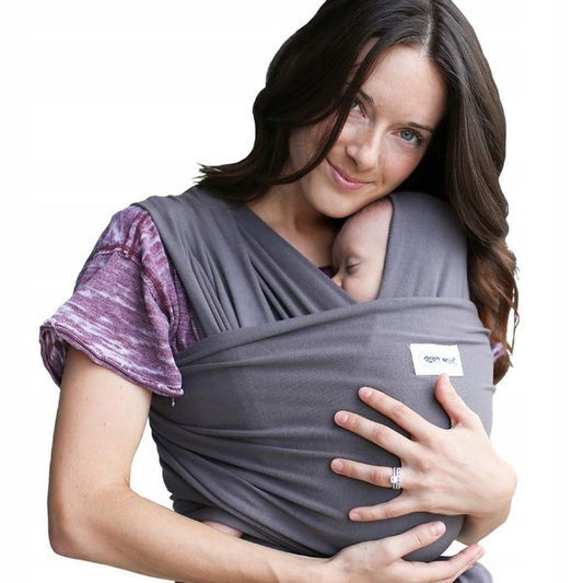 SLEEPY WRAP chusta elastyczna do noszenia w kolorze antracyt, idealna dla noworodka
