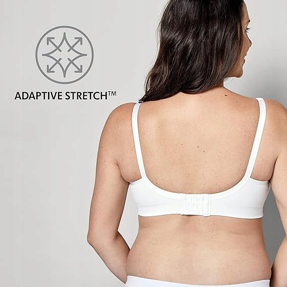MEDELA KEEP COOL ULTRA biustonosz do karmienia + wkładki S biały, bezszwowy i oddychający z technologią Adaptive Stretch