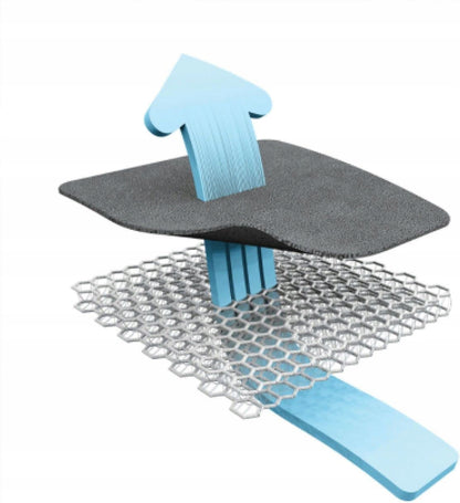 AEROMOOV air layer WKŁADKA ANTYPOTOWA do wózka, oddychająca antracytowa wkładka zapobiegająca poceniu