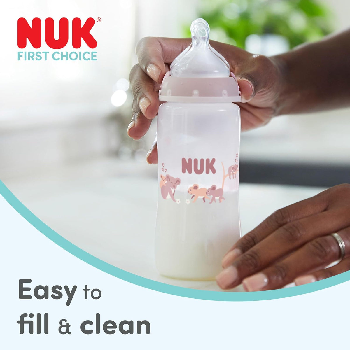 NUK First Choice Perfect Start zestaw butelek 0-6m 8 elementów, łatwe napełnianie i czyszczenie
