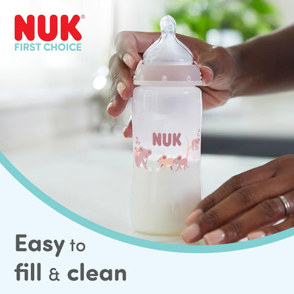 NUK First Choice Perfect Start zestaw butelek 0-6m 8 elementów, łatwe napełnianie i czyszczenie