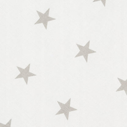 KOKON niemowlęcy gniazdo DWUSTRONNY 80x70, biały materiał w szare gwiazdki, miękki i bezpieczny