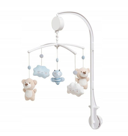 INTERBABY móvil para cuna con caja de música OSITOS y NUBES