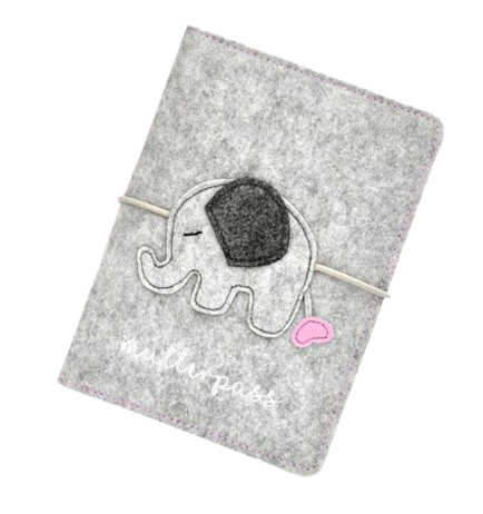 BABY CHEEK elephant maternity card holder