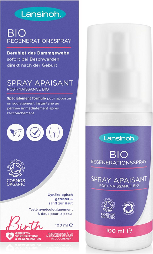 LANSINOH spray orgánico calmante para zonas íntimas después del parto 100 ml