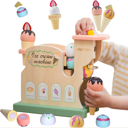 Set de máquina de helados de madera SMARTWO