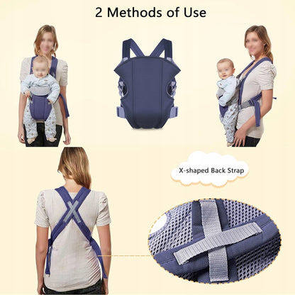 Mochila portabebés ergonómica ajustable 3,5-15 kg