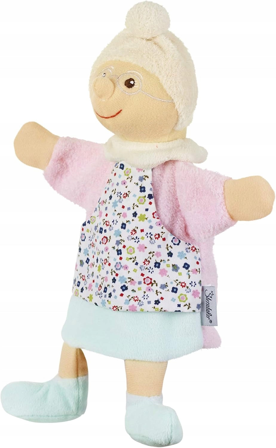 STERNTALER pluszowa pacynka do odgrywania ról BABCIA 26 cm "N, kolorowa pacynka dla dzieci 0+ do teatru lalek