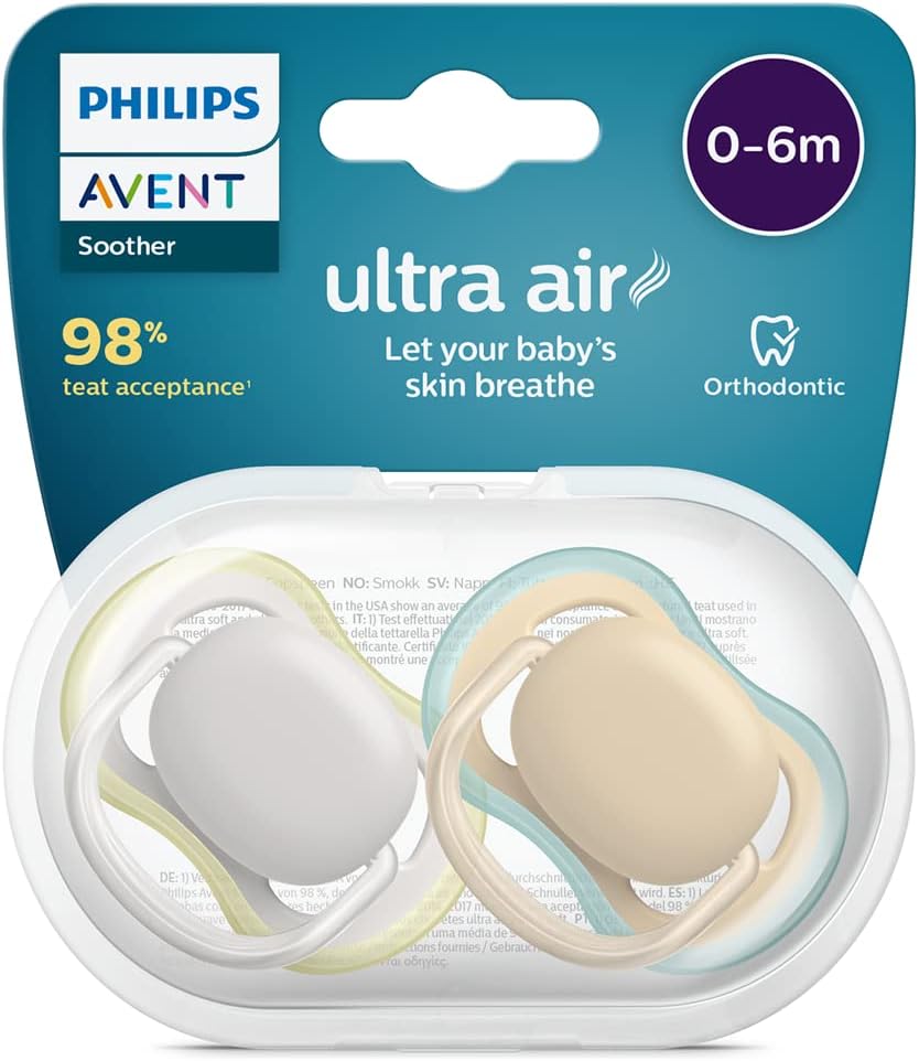 Philips Avent Ultra Air chupete de silicona x2 0-6m