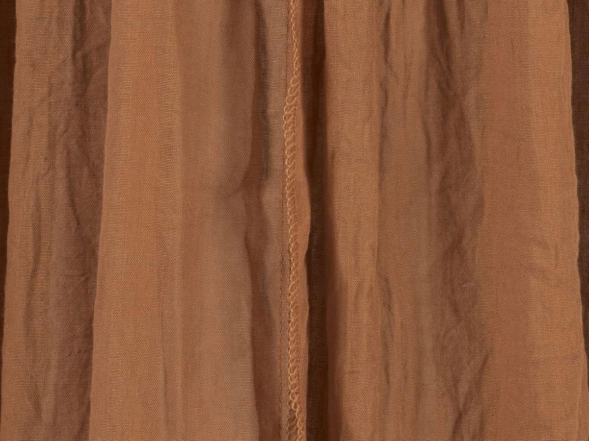 JOLLEIN baldachim na stelaż 245cm caramel VINTAGE, karmowy materiał moskitiery vintage do łóżeczka