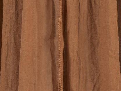 JOLLEIN baldachim na stelaż 245cm caramel VINTAGE, karmowy materiał moskitiery vintage do łóżeczka