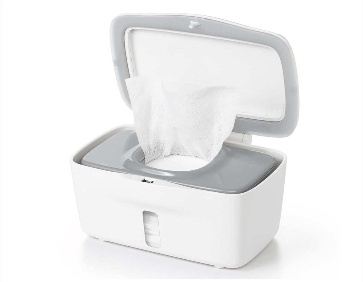 OXO TOT contenedor para toallitas húmedas con sello y tapa 15,5 x 22 x 10,5 cm