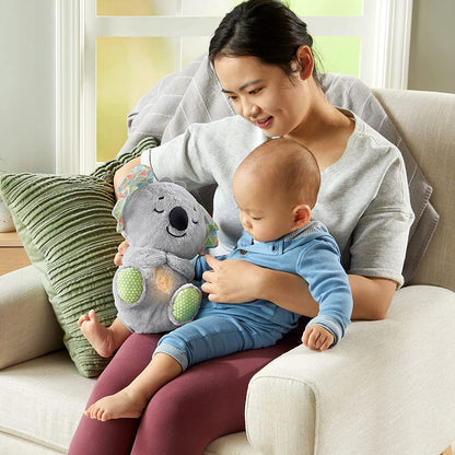 FISHER-PRICE śpiący KOALA oddychający brzuszek - uspokajająca przytulanka z miękkim światłem dla niemowląt 0+