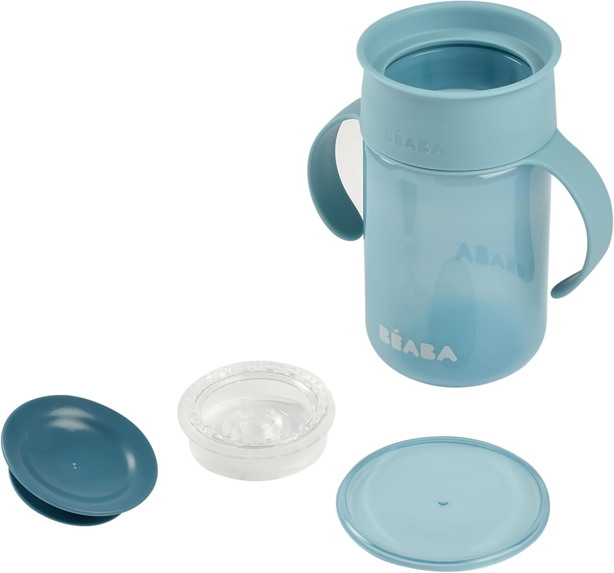 BEABA Vaso de entrenamiento antiderrame 360° 340 ml 12 m+