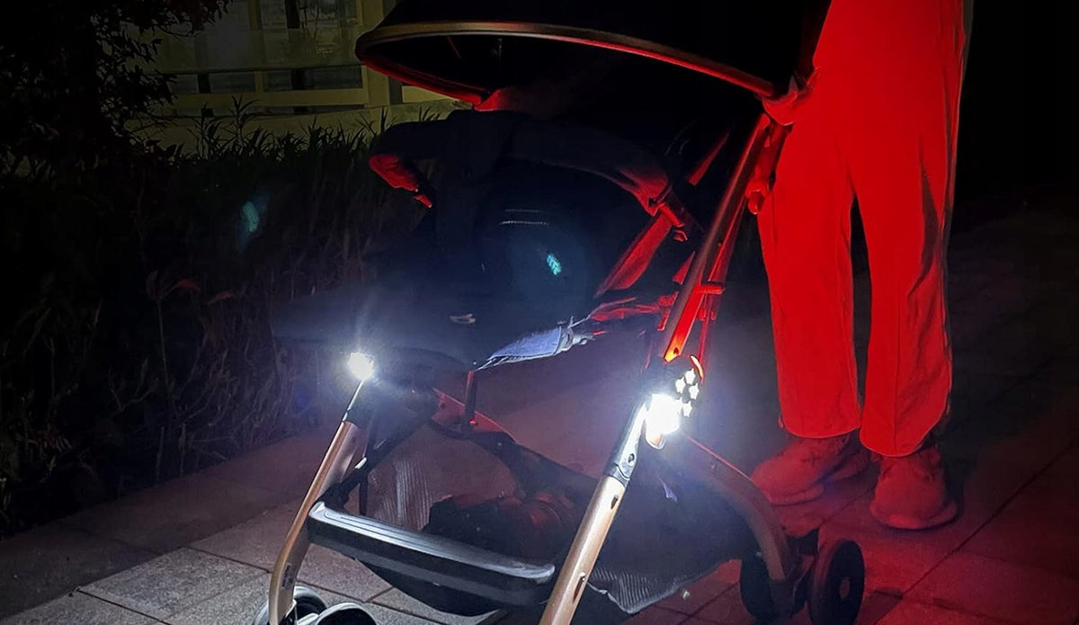 AMTEKER luces impermeables para cochecito 8 cm 2 unidades