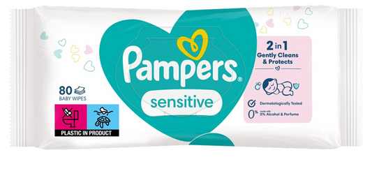 PAMPERS SENSITIVE toallitas húmedas x80