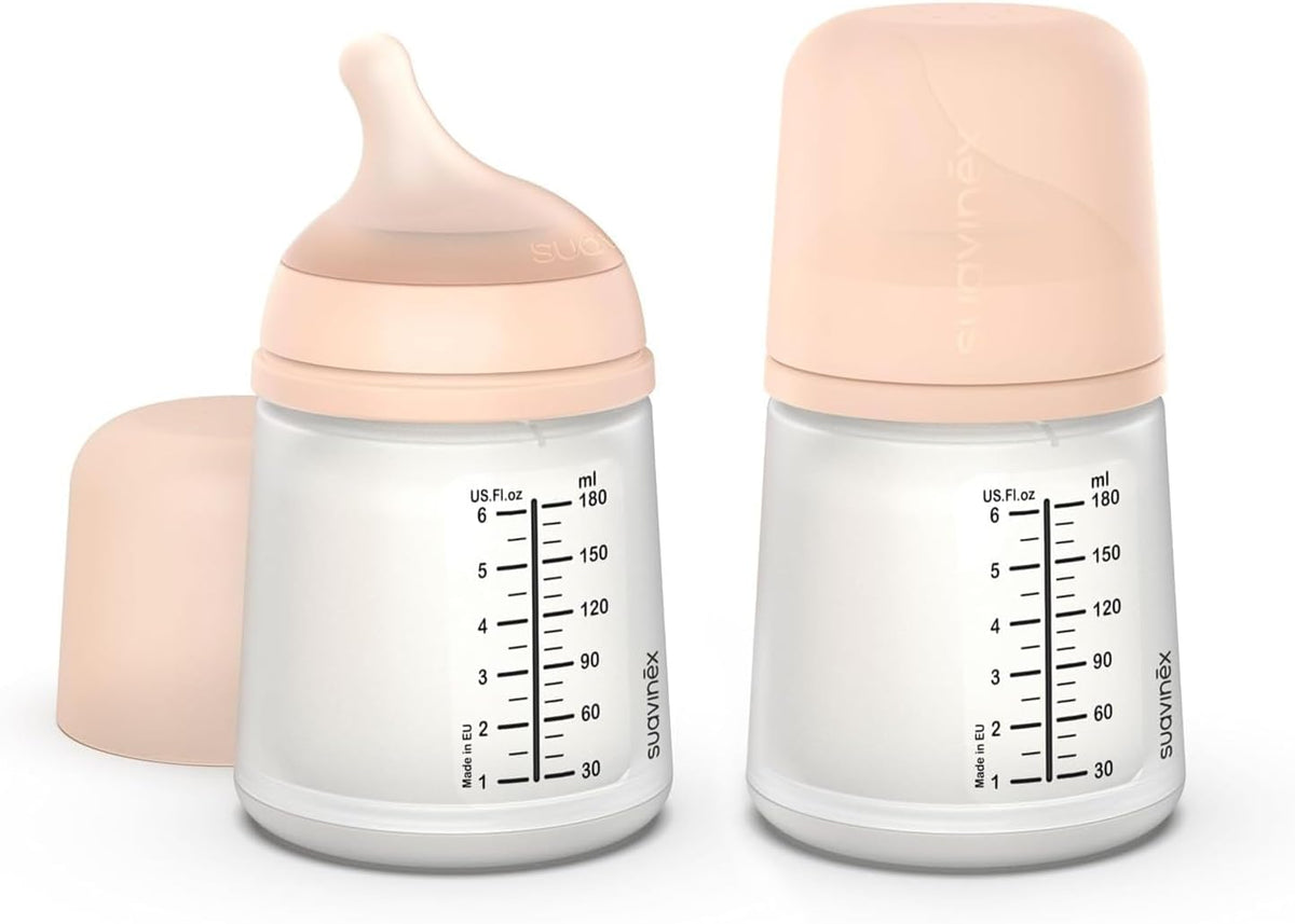 SUAVINEX biberón ZERO ZERO 180ml x2 flujo adaptable (A) O