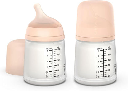 SUAVINEX biberón ZERO ZERO 180ml x2 flujo adaptable (A) O