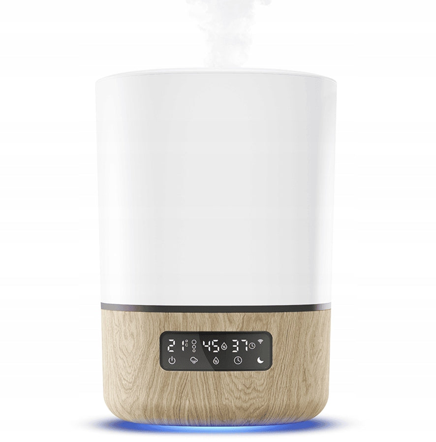 MAXI-COSI Breathe zdalny nawilżacz powietrza 24 h aplikacja Connected Home, biało-drewniany