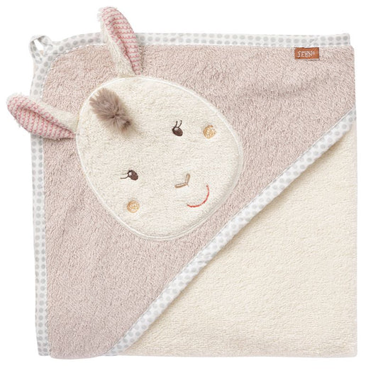 FEHN Peru Toalla con capucha 80x80 cm para bebés de algodón