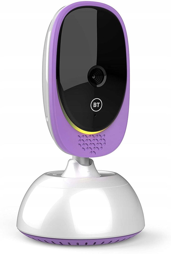 BT Smart cyfrowa niania elektroniczna 5" biało-fioletowa kamera monitoringu dziecka