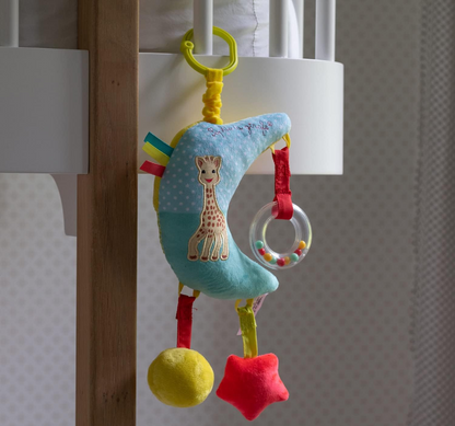 SOPHIE LA GIRAFE colgante con caja de música para cochecito y cuna 28 cm LUNA
