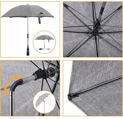 Protector de paraguas ZAMBOO para cochecito, diámetro 73 cm, protección UV, impermeable