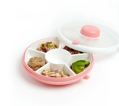 GOBE Snack Spinner recipiente giratorio para snacks 5 compartimentos 5,5 x 16 cm