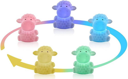 MINILAND Night Sheep lámpara nocturna LED 5 colores 12,5 cm para bebés