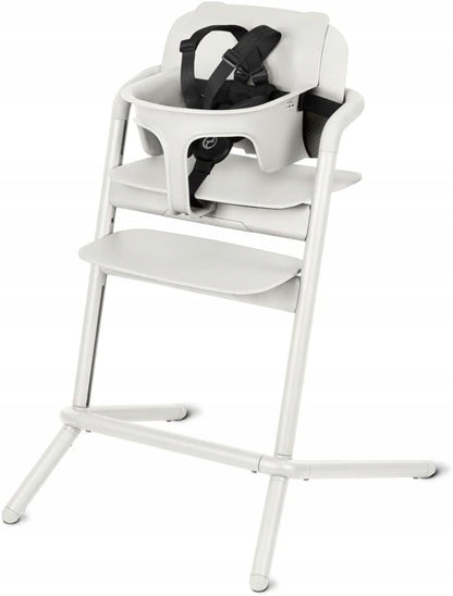 CYBEX GOLD Lemo Baby Set2 ogranicznik do krzesełka biały z uprzężą do krzesełka do karmienia