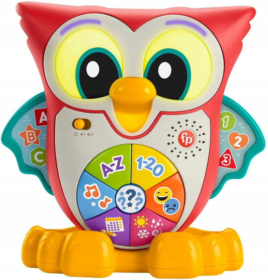 FISHER-PRICE búho interactivo con luces, 90 melodías y frases en francés, 18 m+
